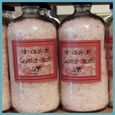 Himalayan Bath Salt Eucalyptus TTTWC Glass Bottle 