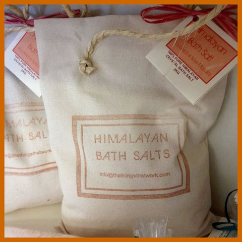 Himalayan Bath Salt Canvas Bag 2kg Orange Spice