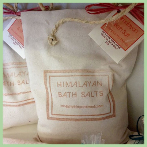 Himalayan Bath Salt Canvas Bag 2kg Lemongrass