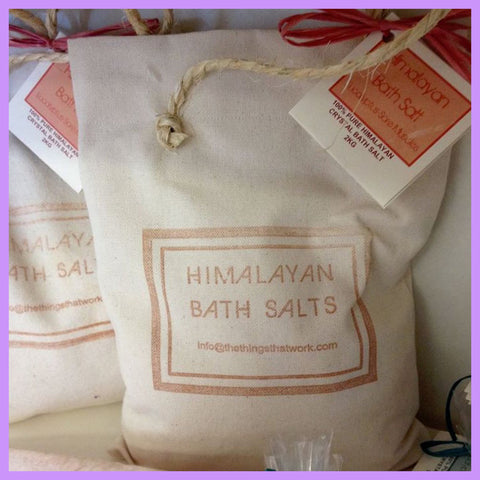Himalayan Bath Salt Canvas Bag 2kg Lavender