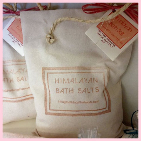 Himalayan Bath Salt Canvas Bag 2kg Unscented