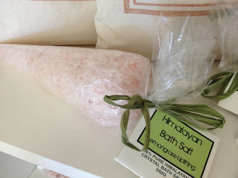 Himalayan Bath Salt Cone 500g Lemongrass