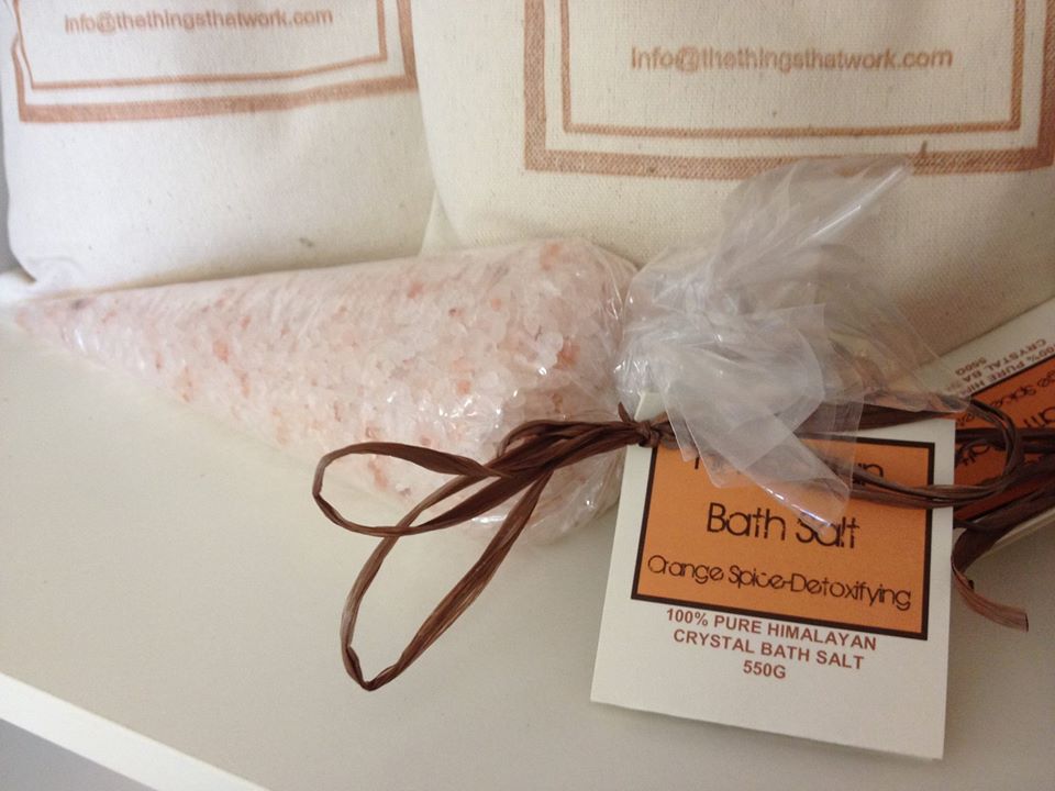 Himalayan Bath Salt Cone 500g Orange Spice