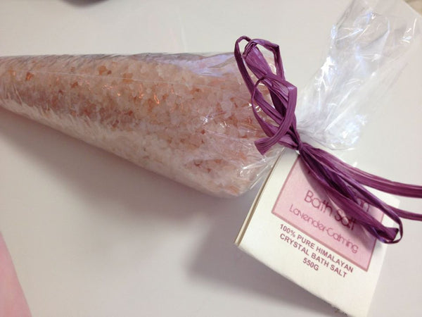 Himalayan Bath Salt Cone 500g Lavender