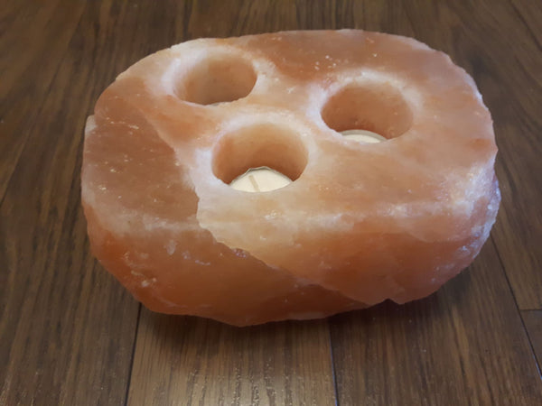 TTTWC Triple himalayan salt candle holder 