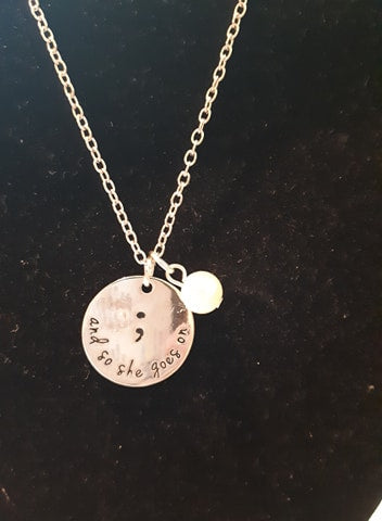 "And So She Goes" Pendant / Chain Necklace