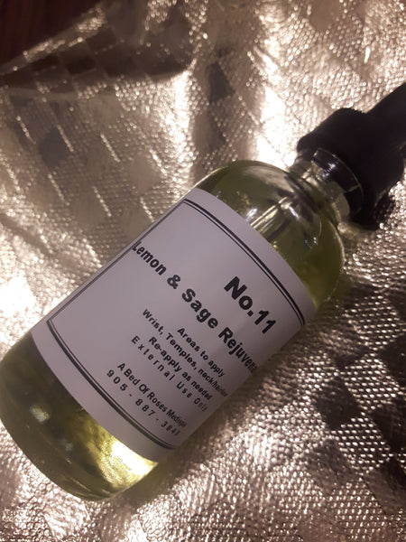Essential Oil Roll-On LEMON & SAGE REJUVENATING OIL 15mg/2oz.