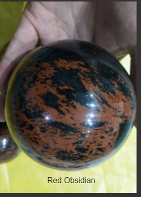 Red (Mahogany) Obsidian Large Sphere - 84mm