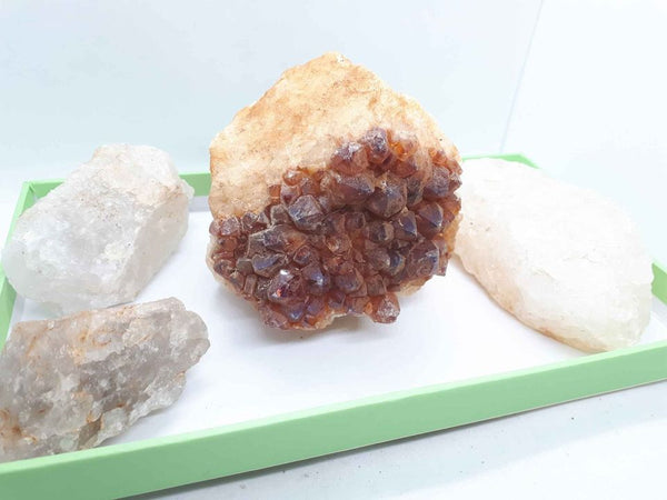 Gemstone - Citrine Cluster Set