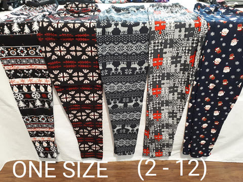 So Soft & Cozy Leggings - ADULTS (Holiday Patterns ONE SIZE)