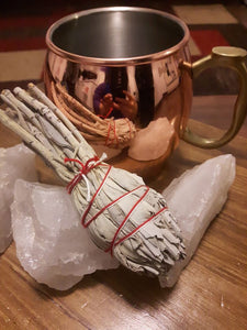 Sage Smudging Kit & COPPER CUP