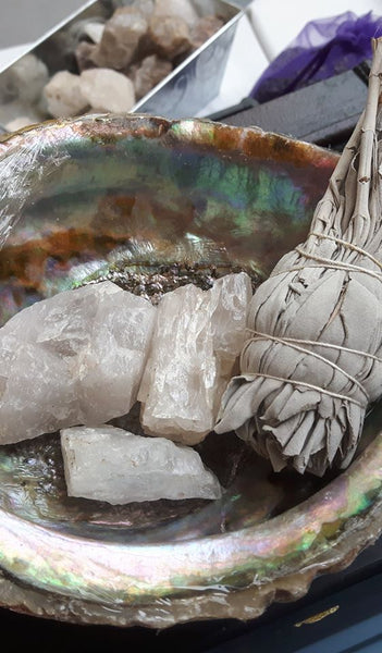 Sage Smudging Kit & ABALONE SHELL