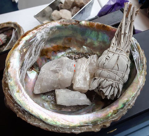 Sage Smudging Kit & ABALONE SHELL