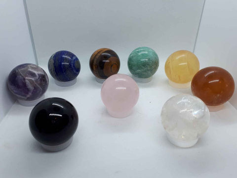 Gemstones - Spheres 40mm All sorted