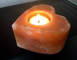 Himalayan Salt Candle Holder TTTWC Heart