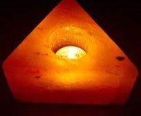 Himalayan Salt Candle Holder TTTWC Triangle